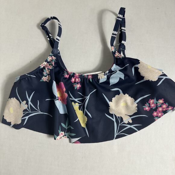 Roxy Girls Flowers Addict Flutter Bikini Swimsuit Set Size 7 NWT - Picture 4 of 7